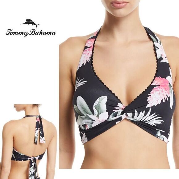 New. Tommy Bahama ginger flower halter bikini. XS-top/S-bottom. Retails $174 - Picture 12 of 12